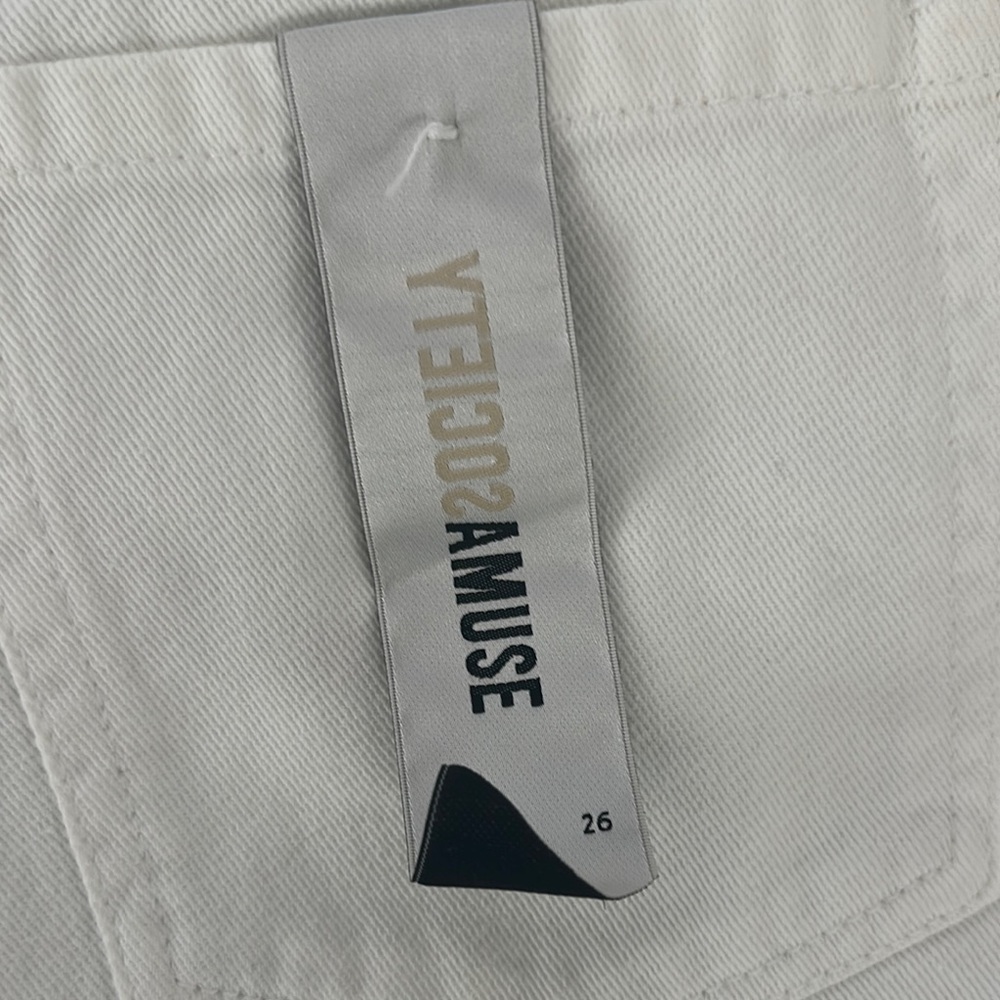 White Denim Shorts - Picture 3 of 7